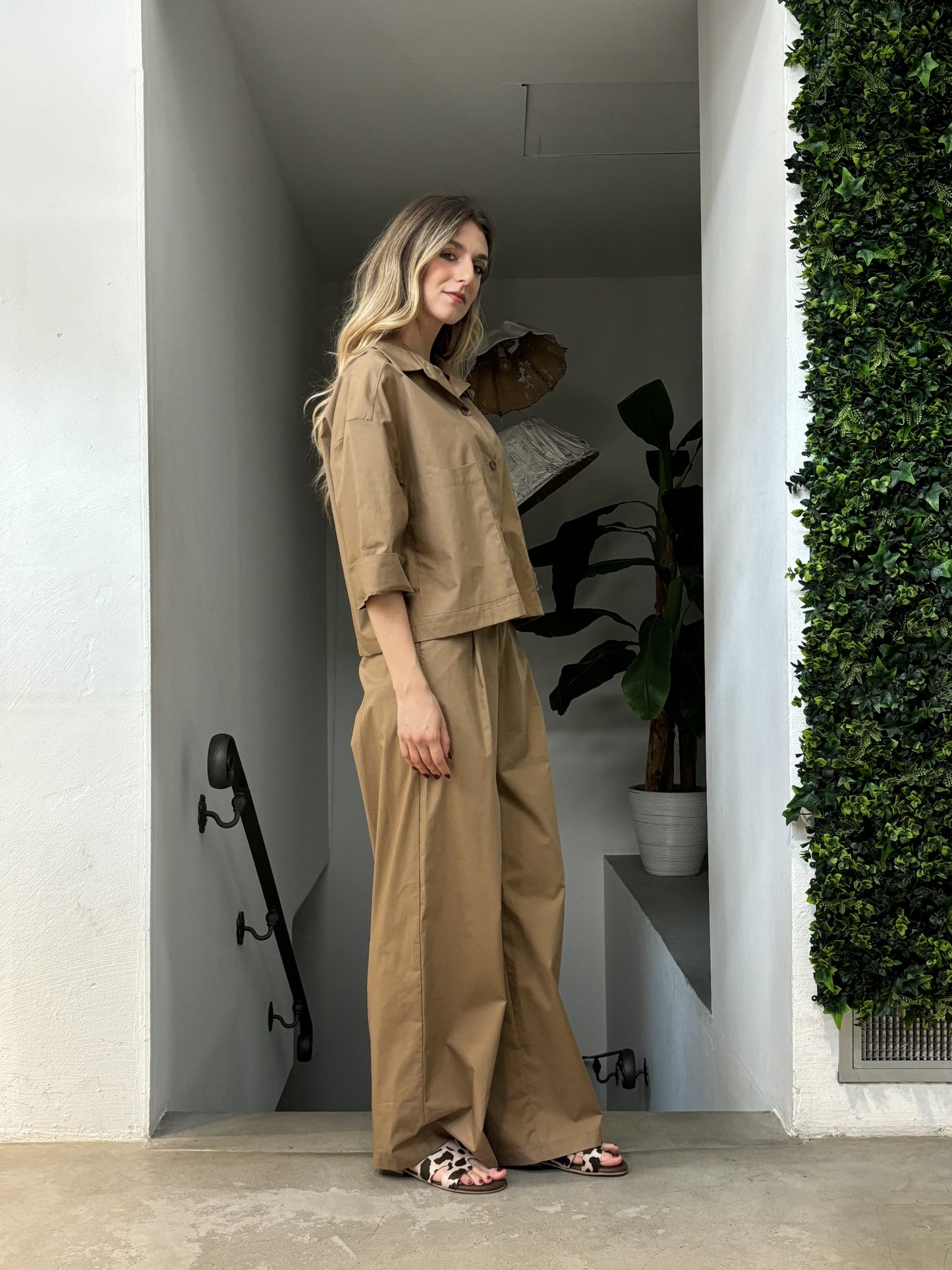 Giacca camicia in cotone