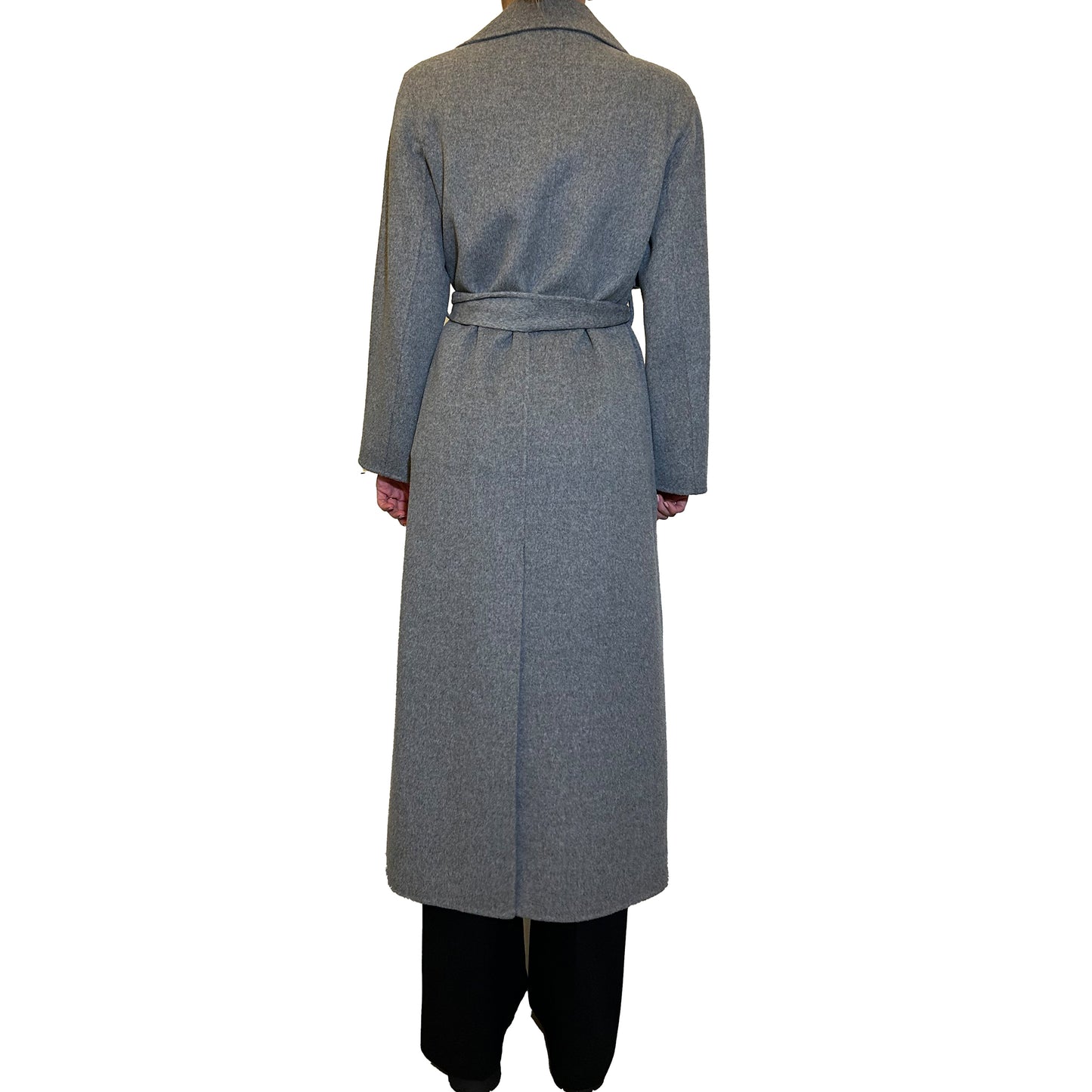 Cappotto cinturato in lana