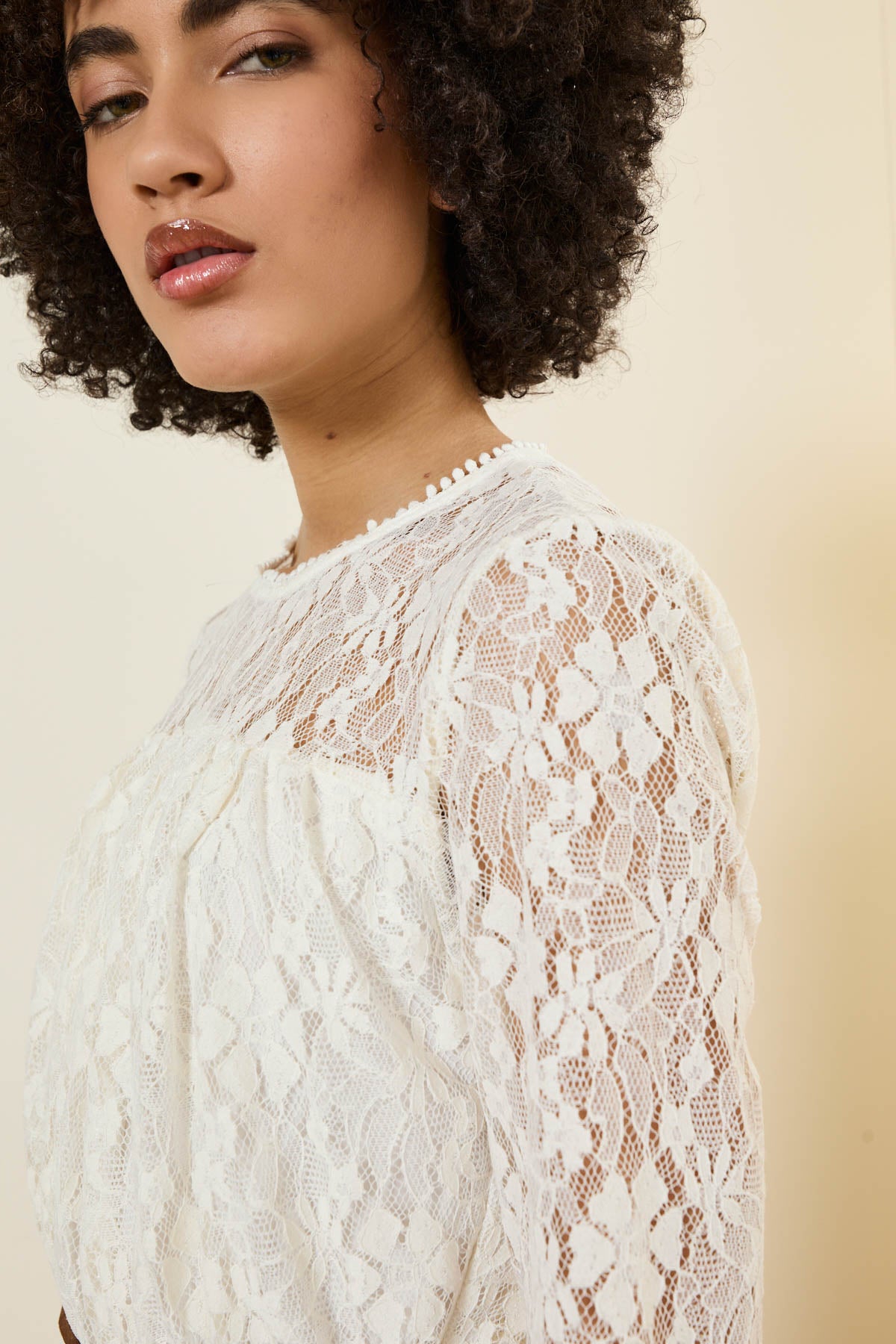 Abito midi in pizzo