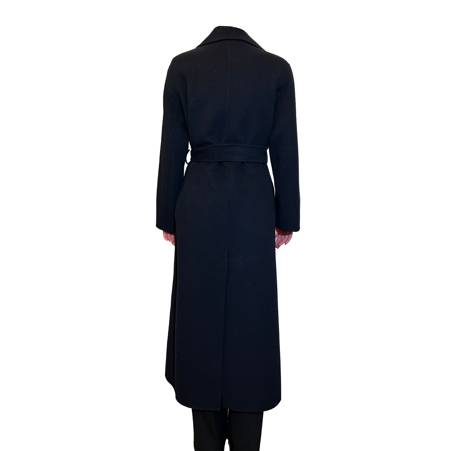 Cappotto cinturato in lana