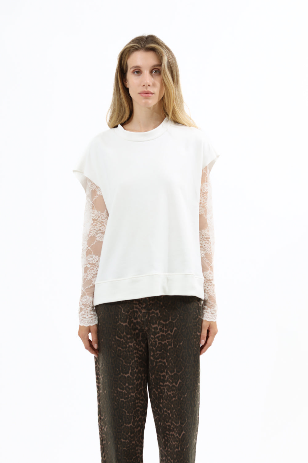 T-Shirt con pizzo